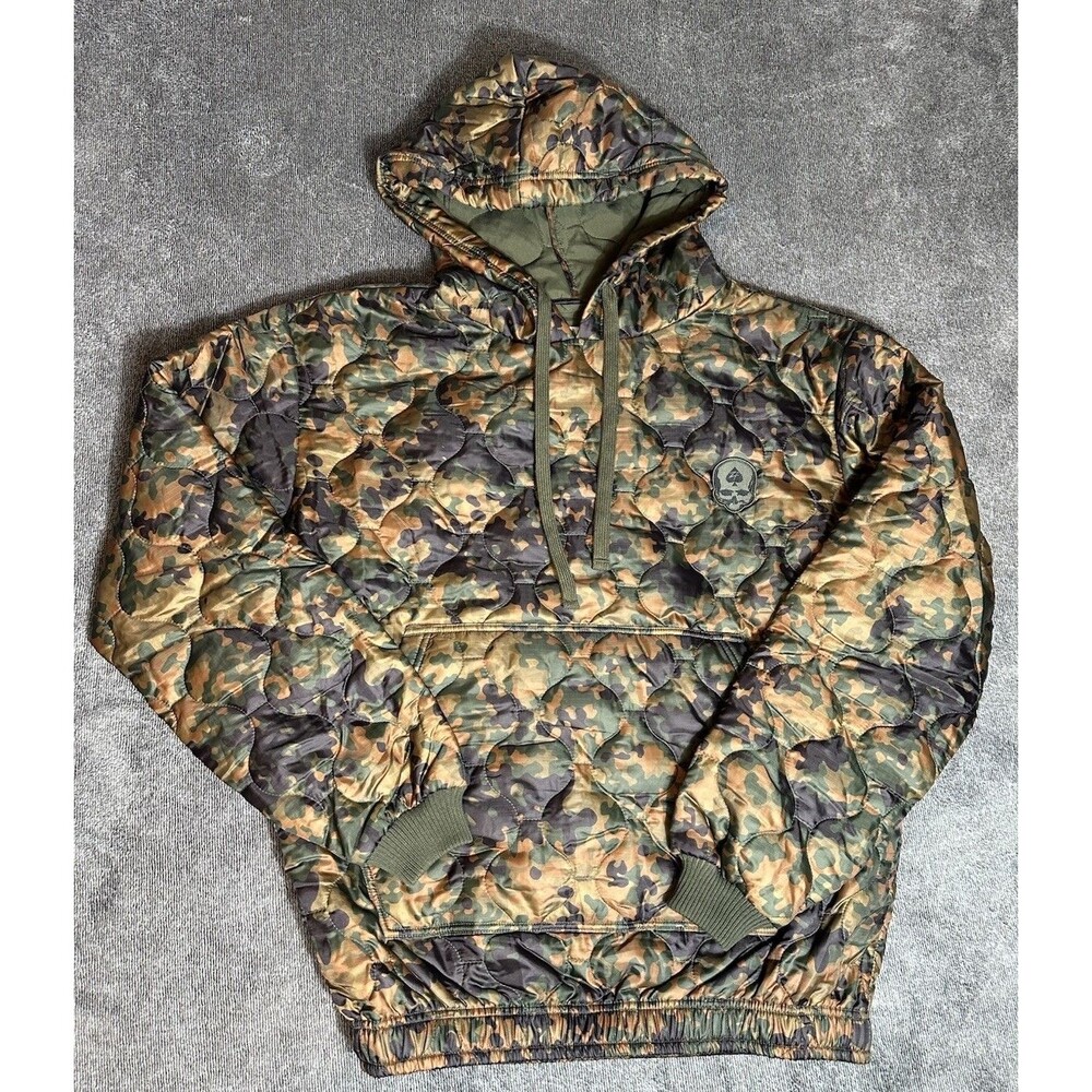 Zero Foxtrot Woobie Hoodie Flecktarn Camo Mens Size L  Performance Pullover